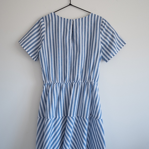 Atmos & Here Striped Linen Dress - Picture 6 of 6